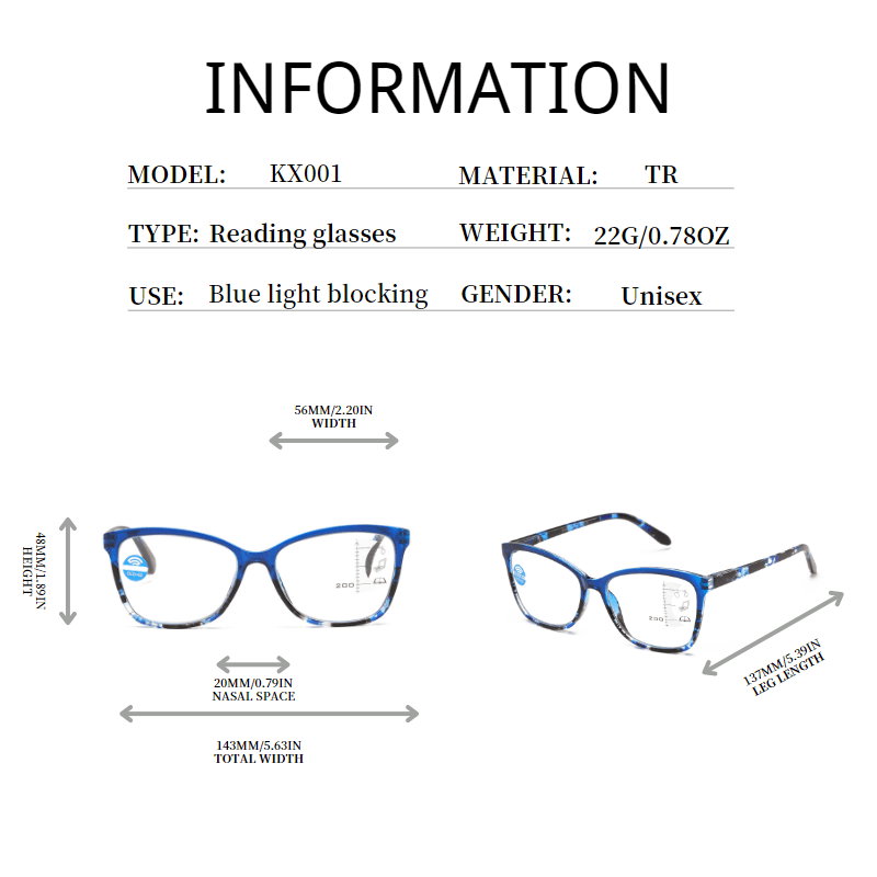 Colorful Lens Ladies Readers Spring Hinge Eyeglasses