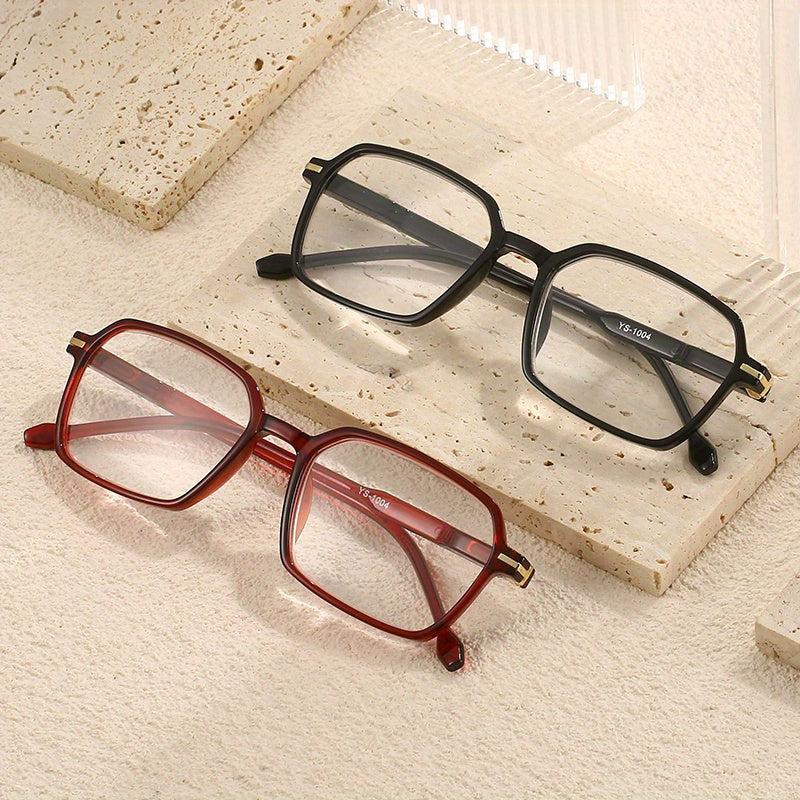 Colorful PC Squared Frame Presbyopia Reading Glasses for Men Women