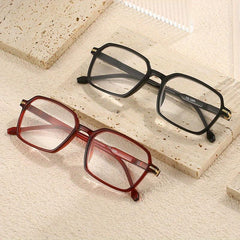 Colorful PC Squared Frame Presbyopia Reading Glasses for Men Women