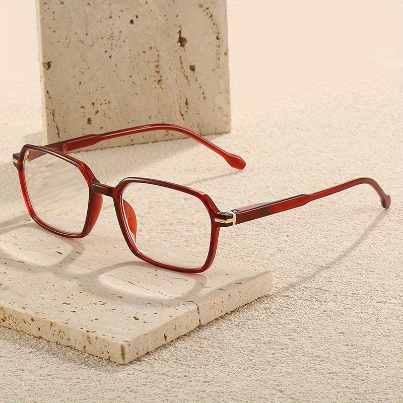 Colorful PC Squared Frame Presbyopia Reading Glasses for Men Women