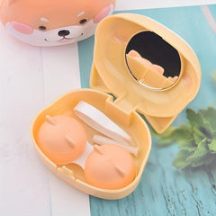 Cartoon Dog Lens Case Travel Kit for Eye Care