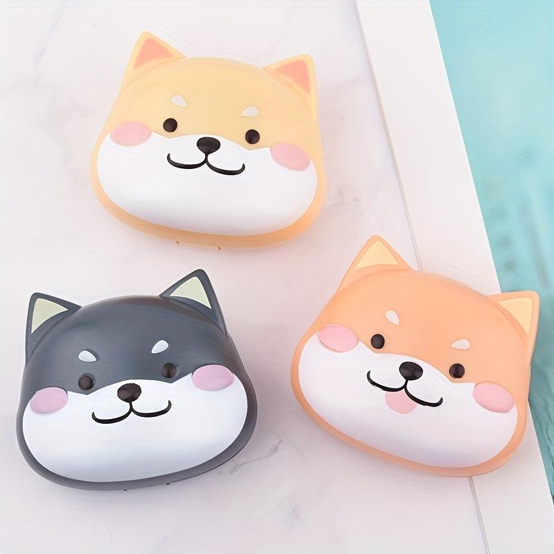 Cartoon Dog Lens Case Travel Kit for Eye Care
