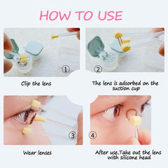 Lens Wearer Silicone Suction Stick Beauty Pupils Wear Picking Tool