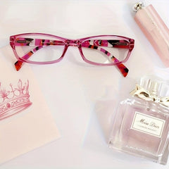 Stylish Pattern Print Light Blocking Reading Glasses For Women UV Protection