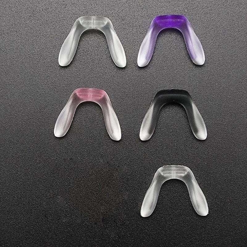 Colorful U Silicone One Piece Saddle Glasses Soft Nose Pads
