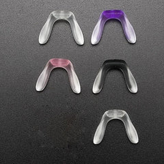 Colorful U Silicone One Piece Saddle Glasses Soft Nose Pads