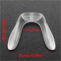 Colorful U Silicone One Piece Saddle Glasses Soft Nose Pads