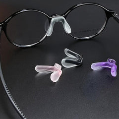 Colorful U Silicone One Piece Saddle Glasses Soft Nose Pads