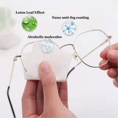 100pcs Eyeglass Cleaning Lens Wipes Individually Packaged Anti-fog Safe