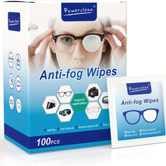 100pcs Eyeglass Cleaning Lens Wipes Individually Packaged Anti-fog Safe