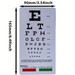 Optician Eye Chart for Eye Exams & Near Vision Testing