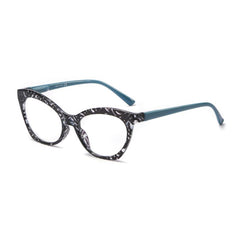 Cat Eye Reading Glasses for Women with Light Blocking Lens