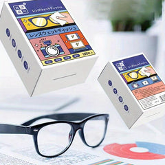 100pcs Glasses Wiping Wipes Disposable Eyewear Cloth Cleaning