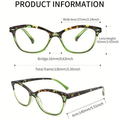 Light Blocking Spring Hinge Reading Glasses for Women Men