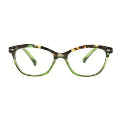 Light Blocking Spring Hinge Reading Glasses for Women Men