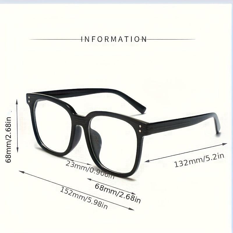 Men's Rimmed Glasses Ultra-light Box Myopia Large Face Flat Frame Tide-proof