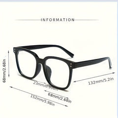 Men's Rimmed Glasses Ultra-light Box Myopia Large Face Flat Frame Tide-proof