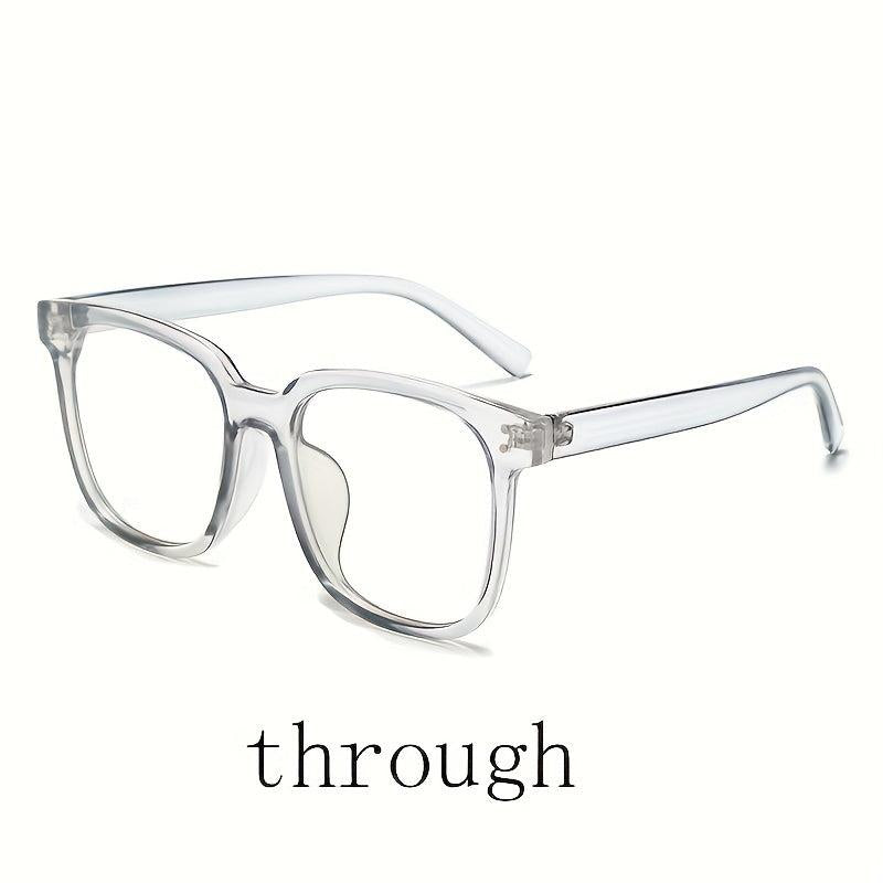 Men's Rimmed Glasses Ultra-light Box Myopia Large Face Flat Frame Tide-proof