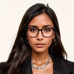 Men's Rimmed Glasses Ultra-light Box Myopia Large Face Flat Frame Tide-proof