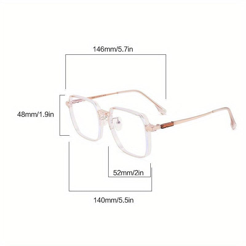 Clear Lens Light Blocking Glasses for Women & Men - Reduce UV Glare