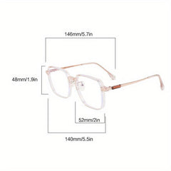 Clear Lens Light Blocking Glasses for Women & Men - Reduce UV Glare