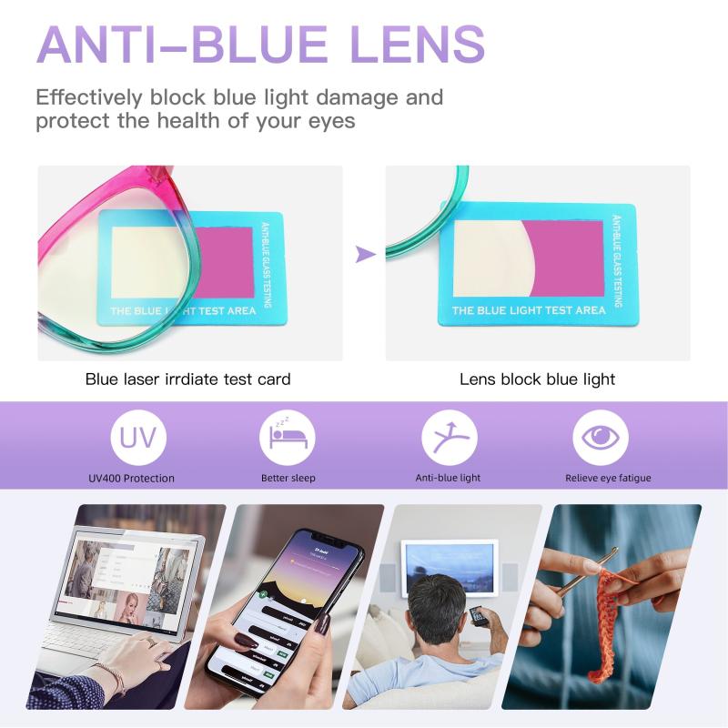 3Pack Cat Eye Reading Glasses Spring Hinges Women