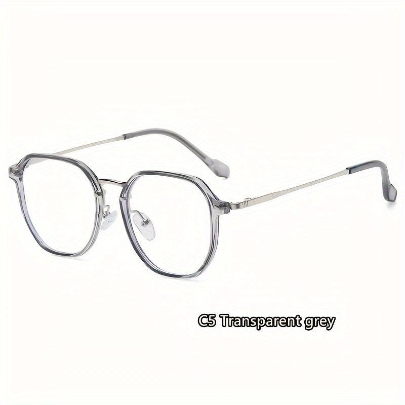 Round Frame Metal Anti Glasses Funky Glasses for Daily Use
