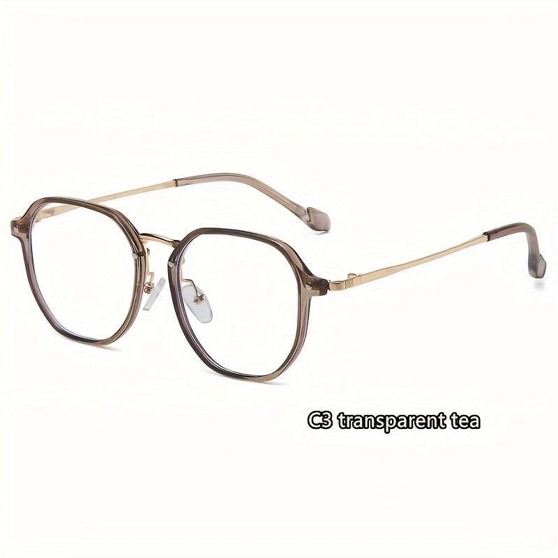 Round Frame Metal Anti Glasses Funky Glasses for Daily Use