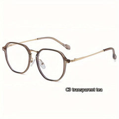 Round Frame Metal Anti Glasses Funky Glasses for Daily Use