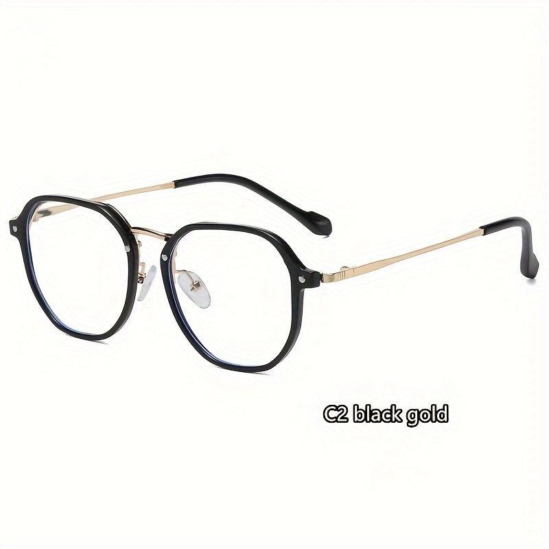 Round Frame Metal Anti Glasses Funky Glasses for Daily Use