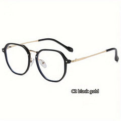 Round Frame Metal Anti Glasses Funky Glasses for Daily Use