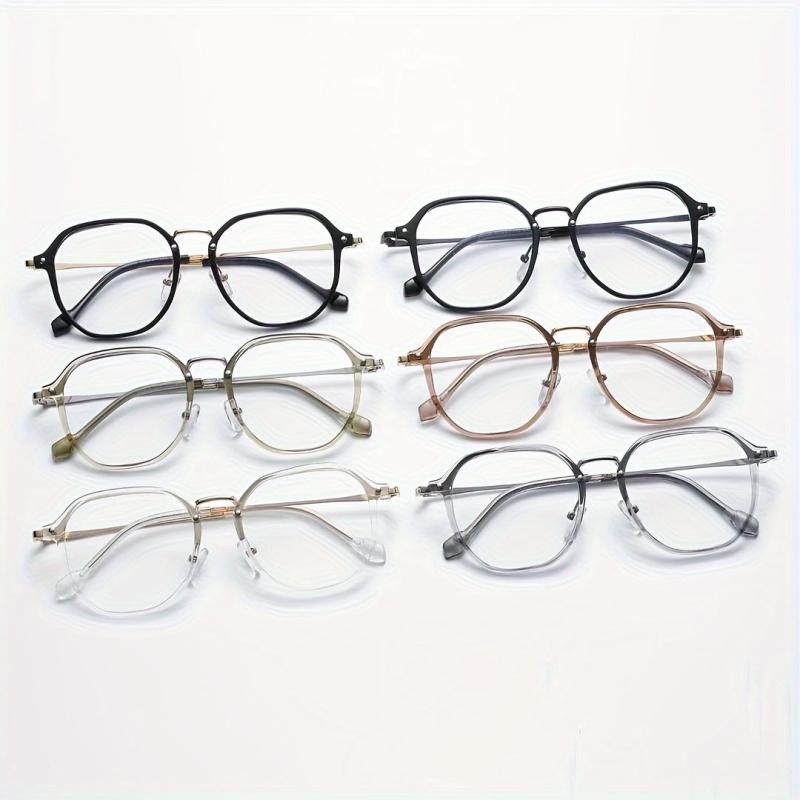 Round Frame Metal Anti Glasses Funky Glasses for Daily Use