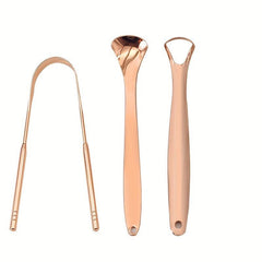 4pcs Tongue Scraper Stainless Steel Cleaners Mental Tools Adults