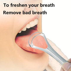 Stainless Steel Double Layer Tongue Scraper for Oral Care