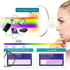 Large Square Readers Light Blocking Glasses Wide Fit Cheaters