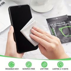 10pcs Microfiber Anti Fog Wipes for Glasses Reusable Blur Textured Cloth