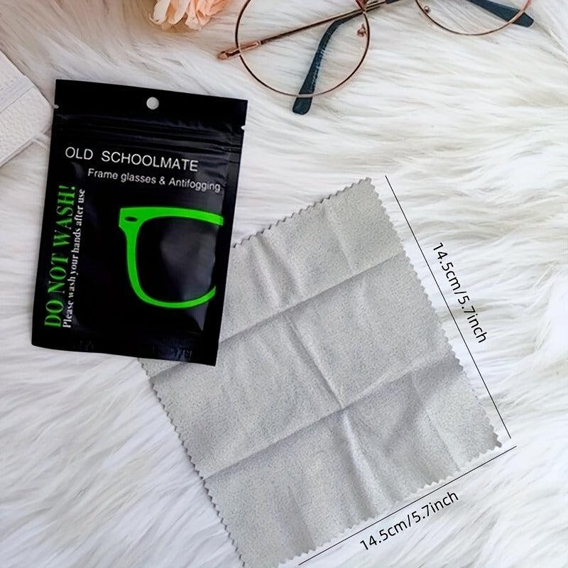 10pcs Microfiber Anti Fog Wipes for Glasses Reusable Blur Textured Cloth