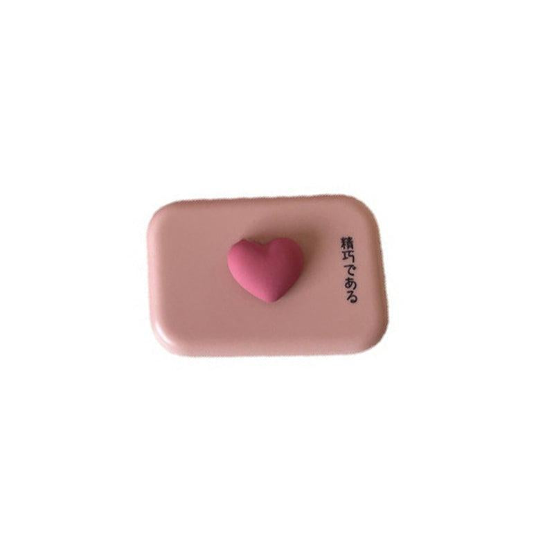 Smooth Candy Pink Tweezers Lenses Case Portable Container Travel Case
