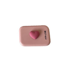 Smooth Candy Pink Tweezers Lenses Case Portable Container Travel Case