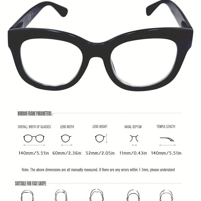 Oval Reading Glasses Unisex Adult Large Frame Presbyopia Glasses