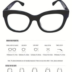 Oval Reading Glasses Unisex Adult Large Frame Presbyopia Glasses