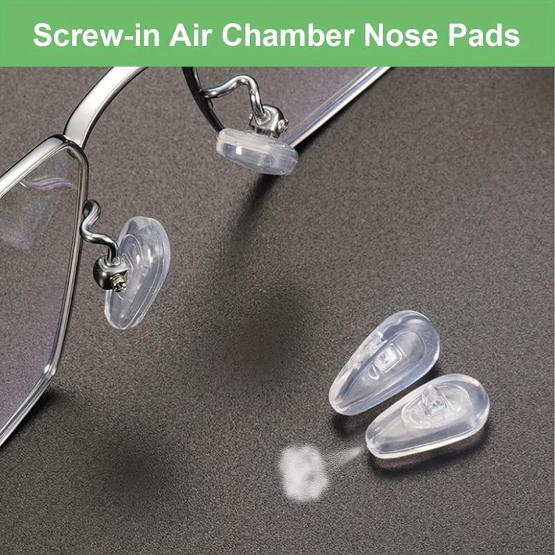 10 Pairs Air Cushion Silicone Nose Pads Repair Tool Set w/ Screws & Screwdriver