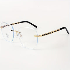 Personality Braided Rope Leg Frameless Glasses