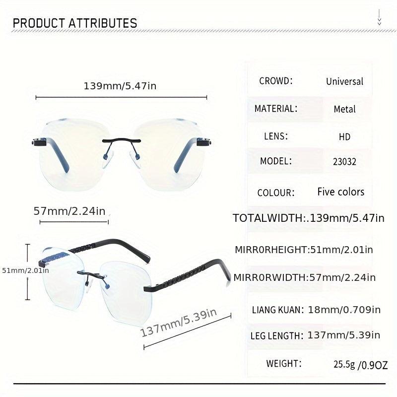 Personality Braided Rope Leg Frameless Glasses