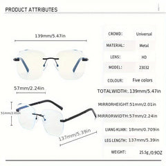 Personality Braided Rope Leg Frameless Glasses