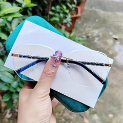 Personality Braided Rope Leg Frameless Glasses
