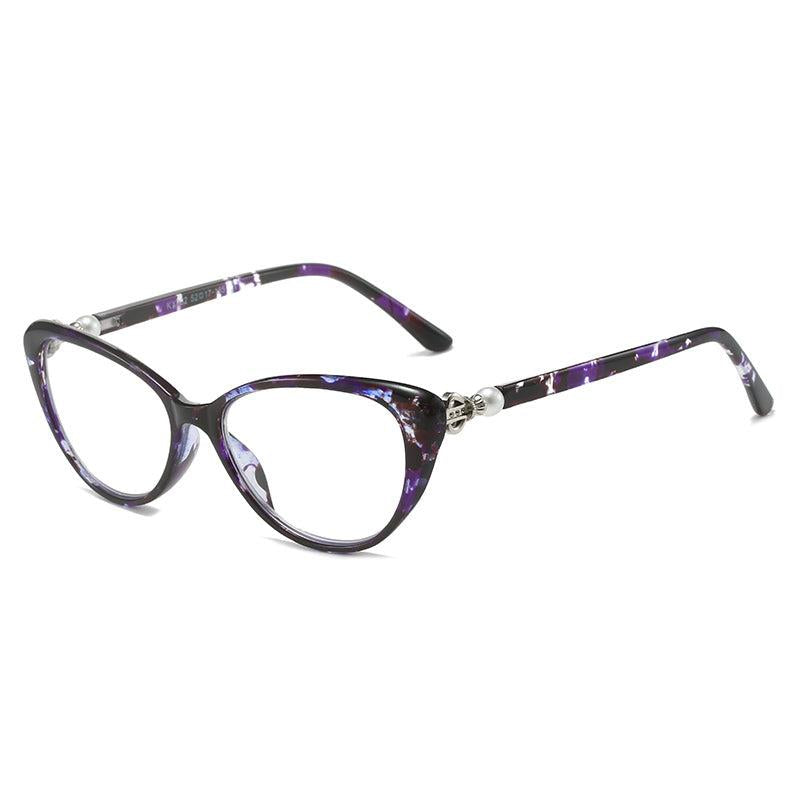 Pearl Butterfly Lens Light Blocking Reading Glasses