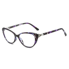 Pearl Butterfly Lens Light Blocking Reading Glasses