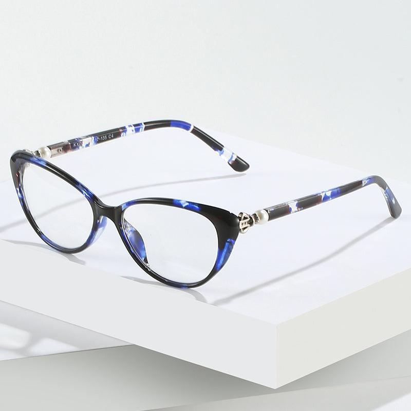 Pearl Butterfly Lens Light Blocking Reading Glasses