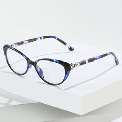 Pearl Butterfly Lens Light Blocking Reading Glasses